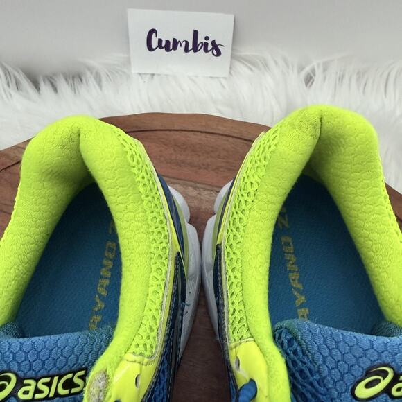 ASICS Gel-Kayano 21 Running Shoes Mens Size 8.5 Blue Neon Yellow Sneakers T4H2N - Picture 10 of 14